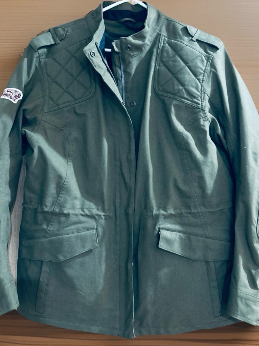 Indian Motorcycle Riding Jacket, Military Green Size Womens XXL Canvas W/Liner